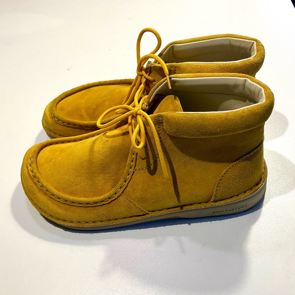 Birkenstock Yellow Lace Up Boots